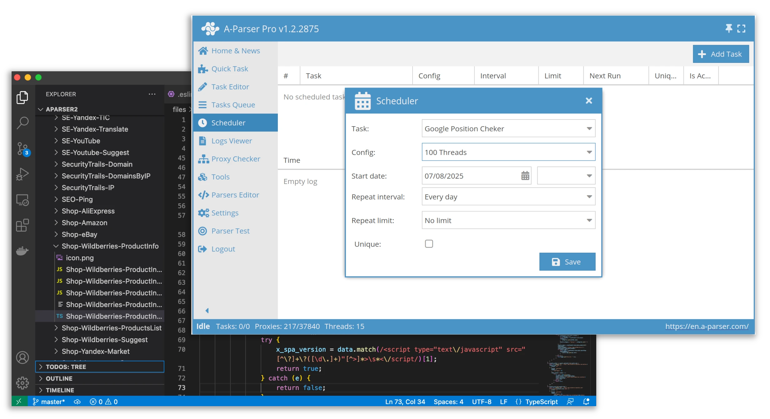 A-Parser ersetzt ein Team