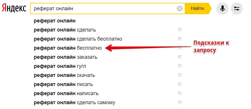Реферат Yandex