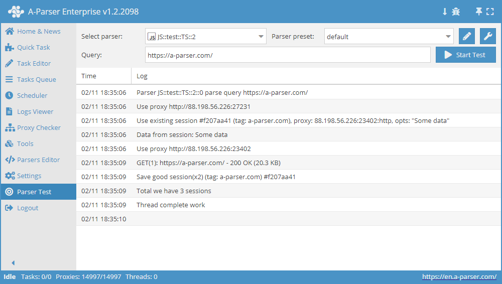 Beispiel für das Speichern beliebiger Daten und deren späteren Abruf