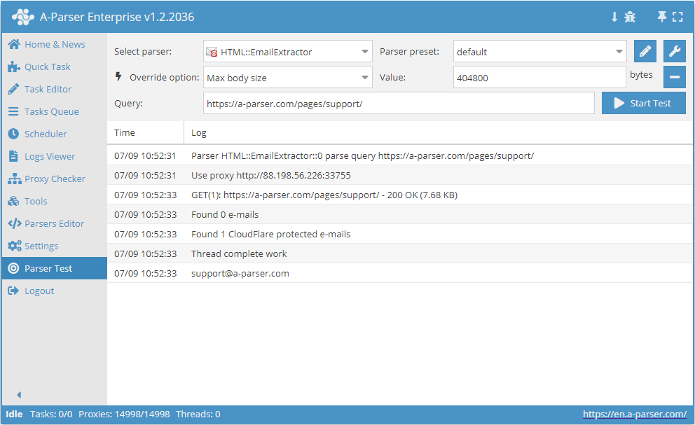 Übersicht über den Parser
