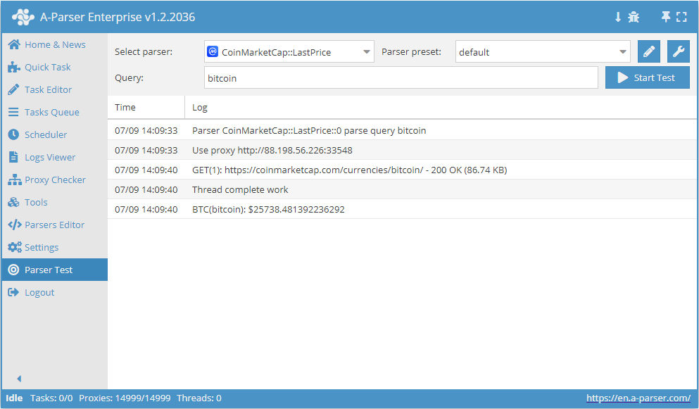 Übersicht des Parsers