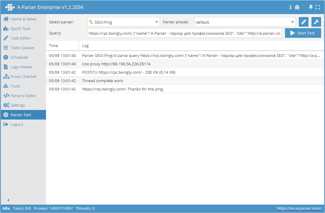 Übersicht über den Parser