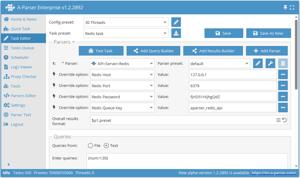 Erhalt einer API-Anfrage