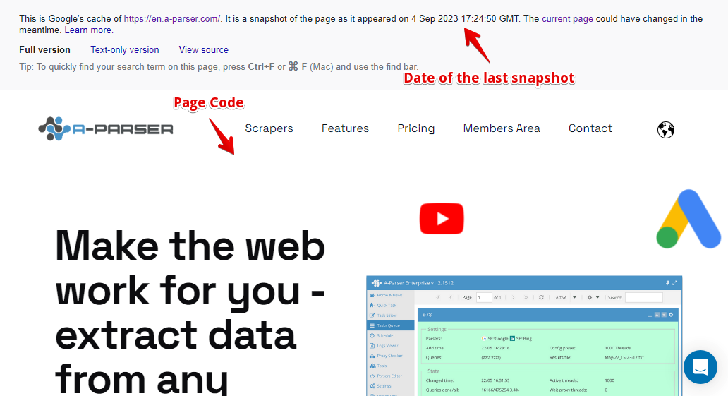 Collected data