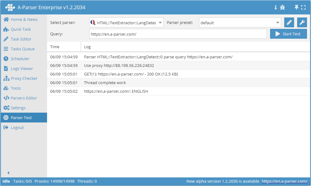 Parser overview