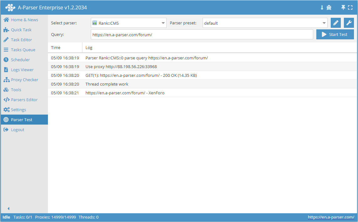 Parser overview