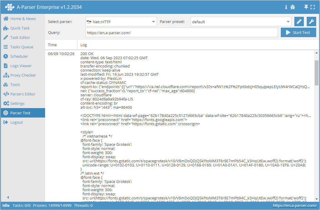 Parser overview