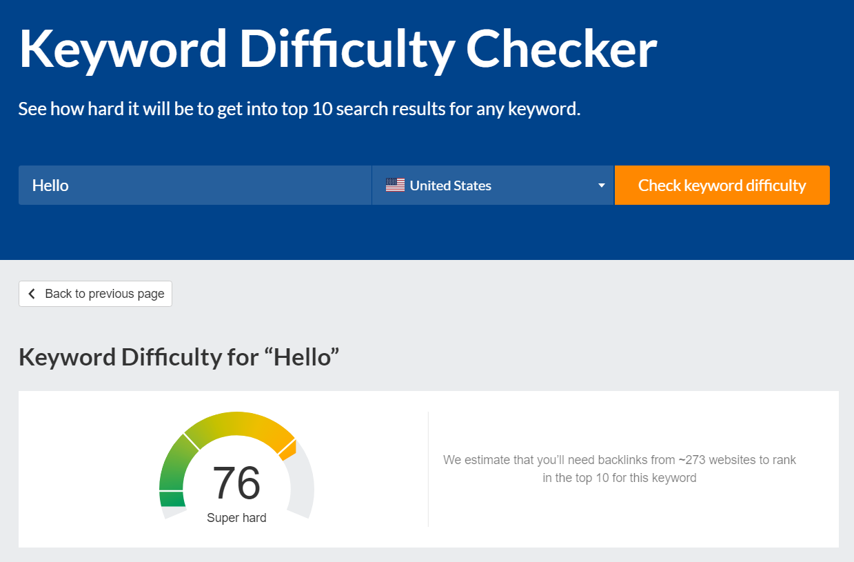 what data the Rank::Ahrefs::KeywordDifficulty parser collects