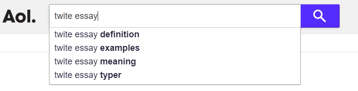 what data the SE::AOL::Suggest parser collects