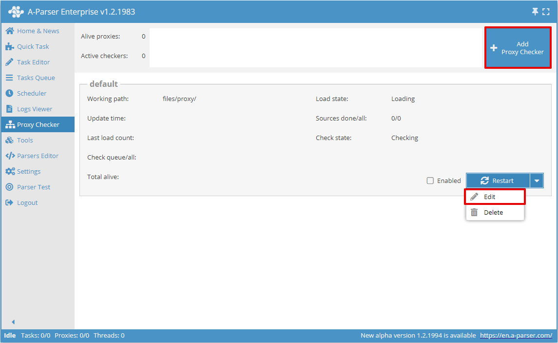 Añadir Proxy Checker
