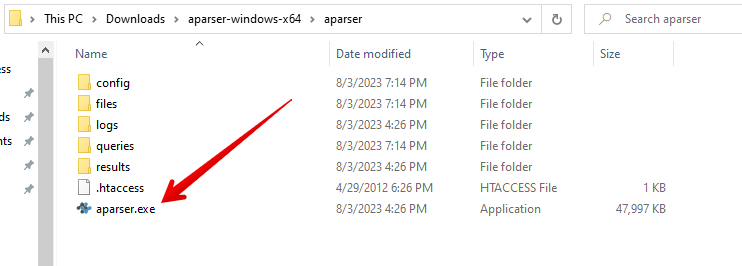 Ejecución del programa