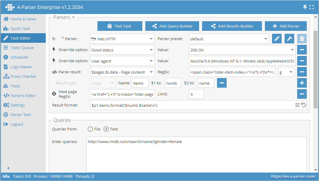 Utilisation de Check next page