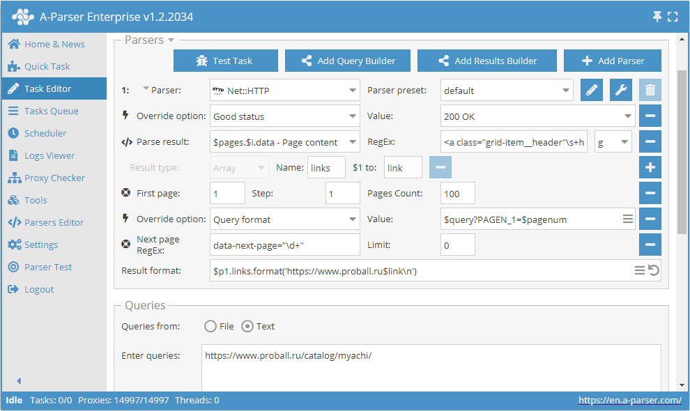 Utilisation de Check next page (2)