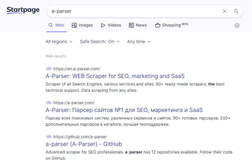 Startpage