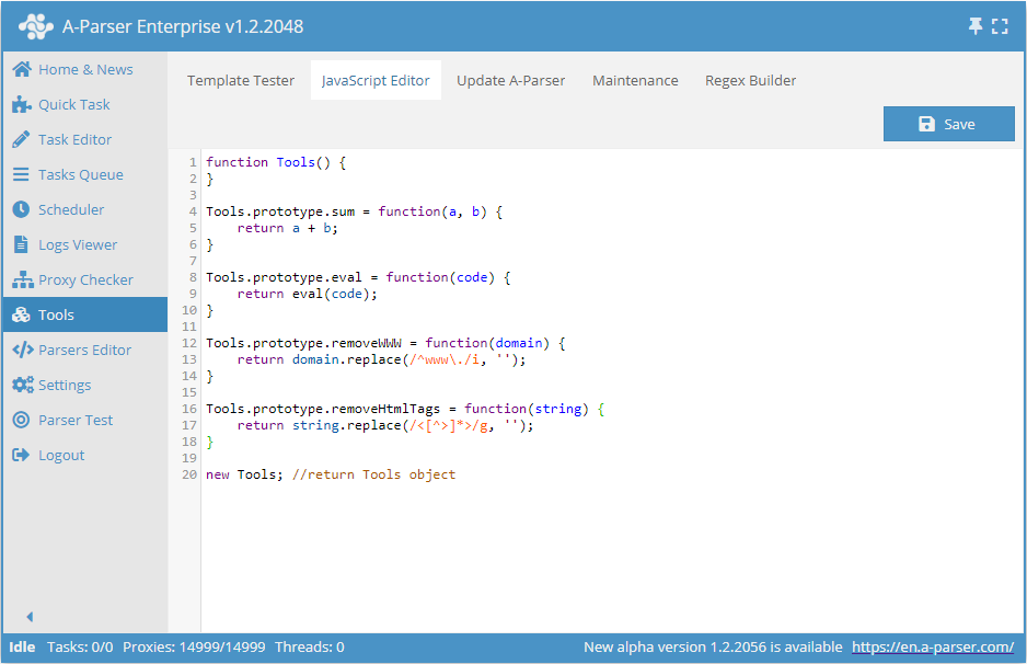 Przykład tworzenia funkcji czyszczenia tagów html