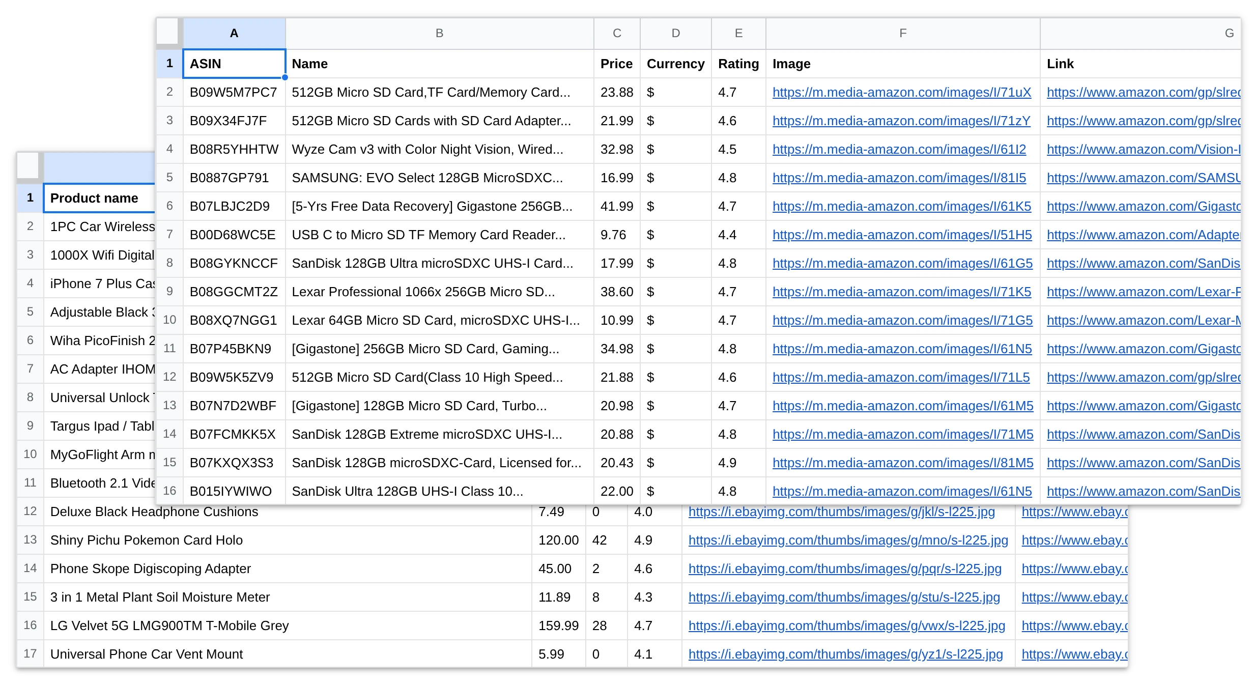Scraping automation