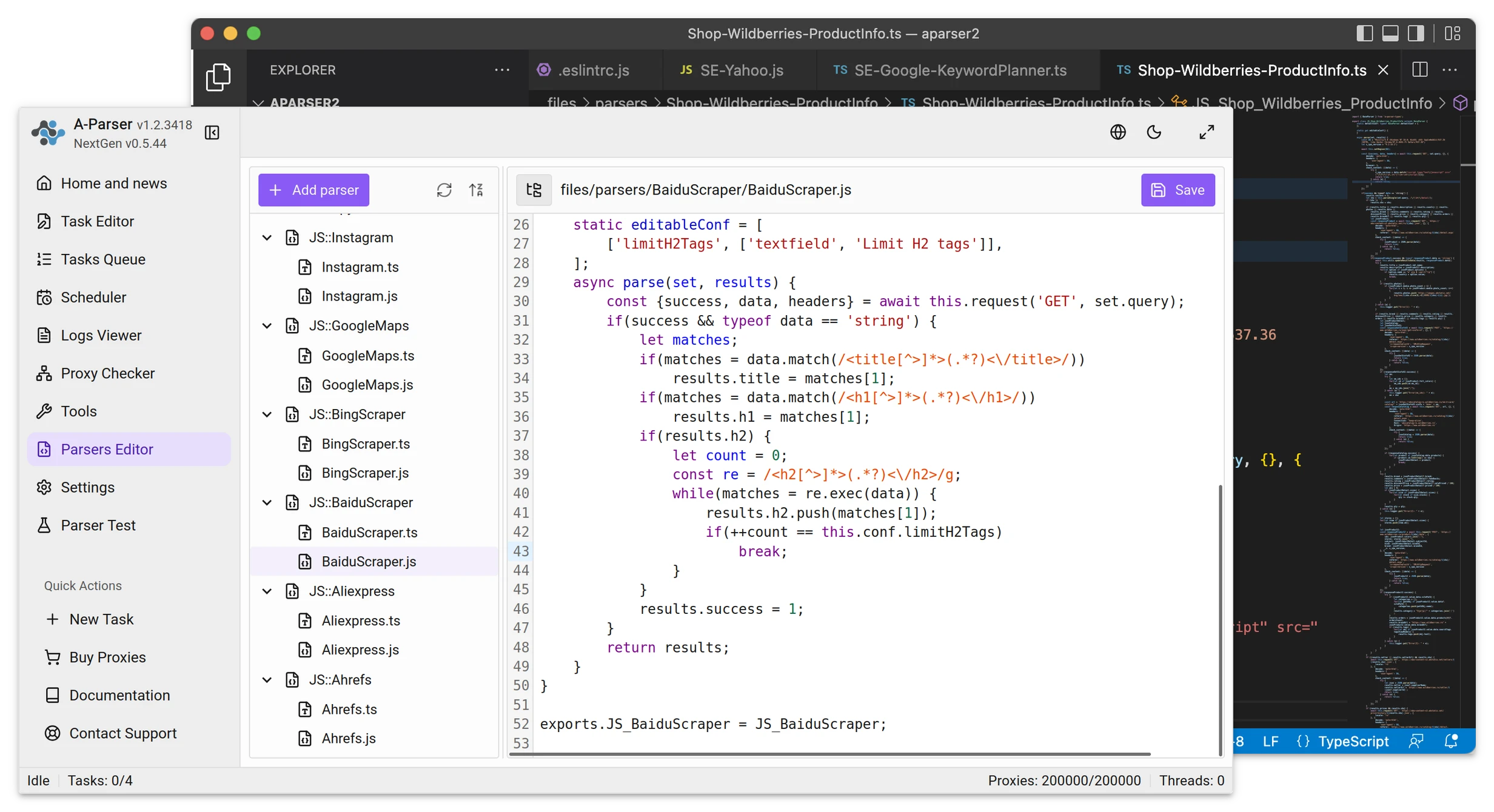 Screenshot for Developers