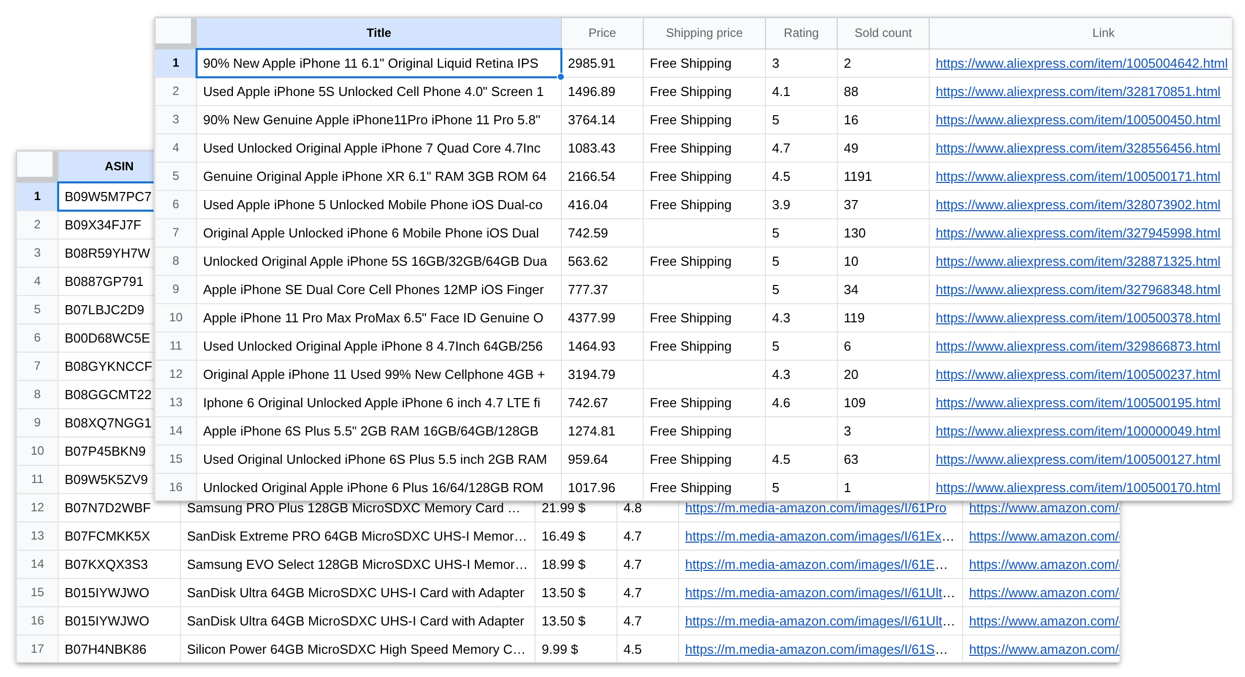 Screenshot for E-commerce