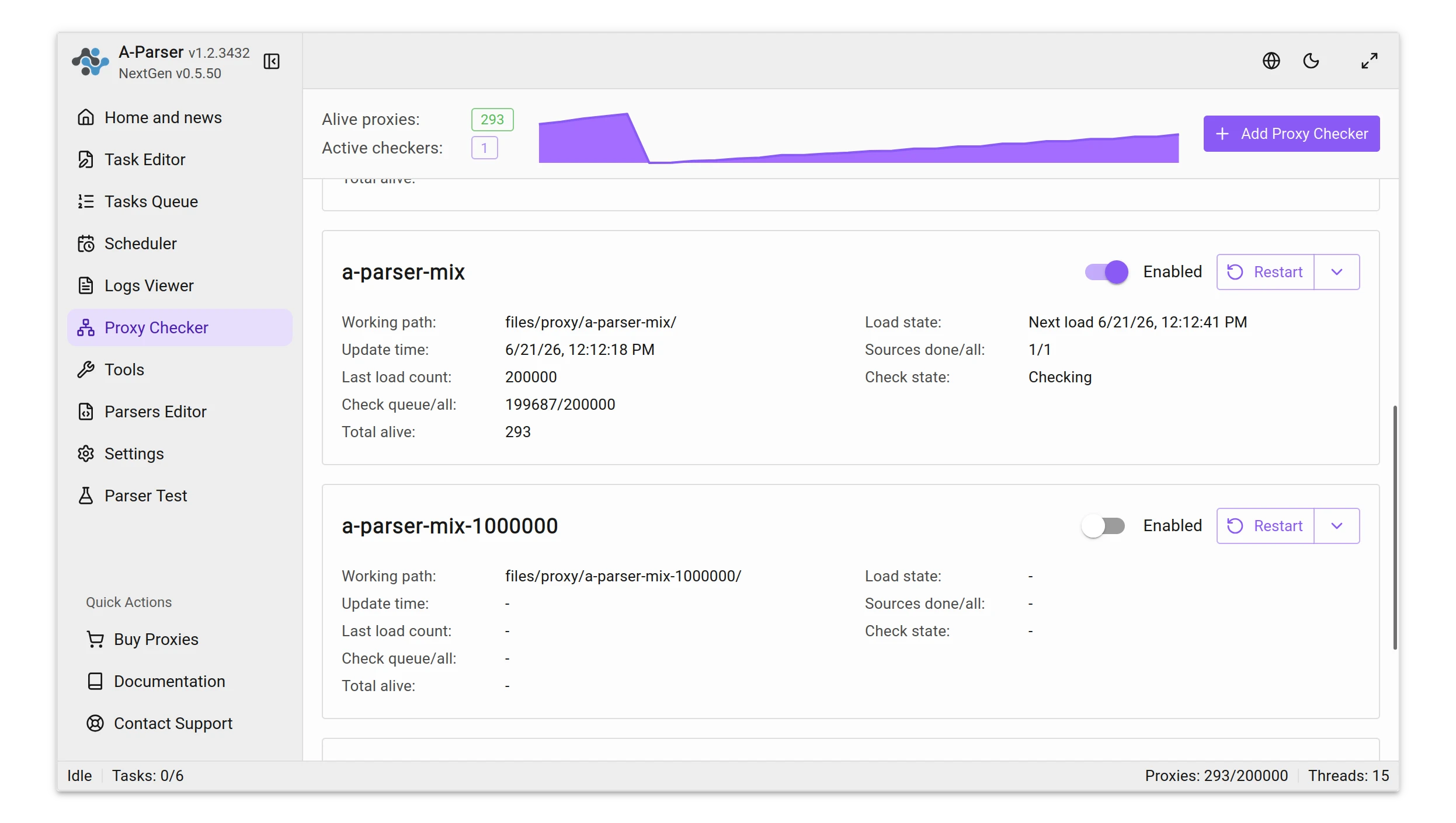A-Parser bonus proxies